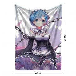Mily Lifestyle Re:Zero Rem Chains Throw Blanket 8 Mily Lifestyle Re:Zero Rem Chains Throw Blanket