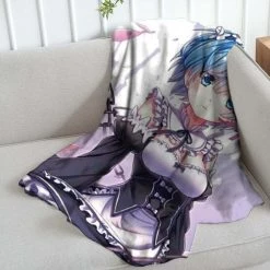 Mily Lifestyle Re:Zero Rem Chains Throw Blanket 9 Mily Lifestyle Re:Zero Rem Chains Throw Blanket