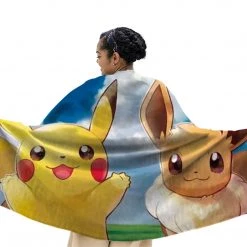 Mily Pokemon Lets Go Pikachu And Eevee Throw Blanket Lifestyle