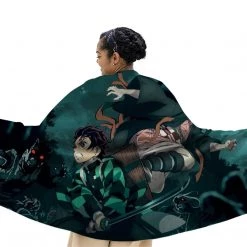 Mily Lifestyle Demon Slayer Swamp Demon Battle Throw Blanket