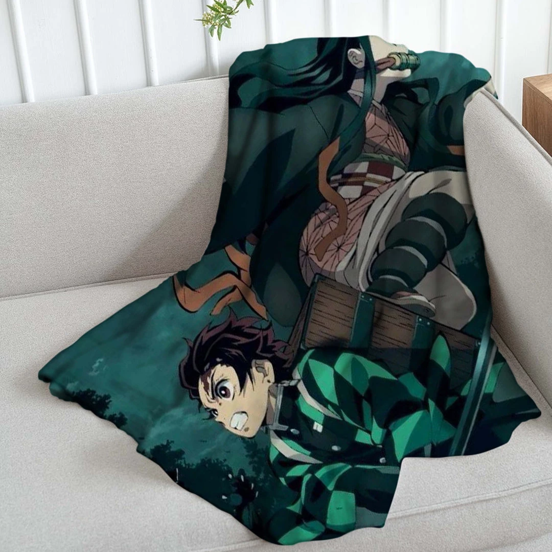 Mily Lifestyle Demon Slayer Swamp Demon Battle Throw Blanket 6 Mily Lifestyle Demon Slayer Swamp Demon Battle Throw Blanket