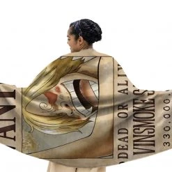 Mily One Piece Sanji Wanted Throw Blanket Lifestyle