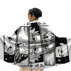 Mily Hunter X Hunter Panels Throw Blanket Lifestyle 7 Mily Hunter X Hunter Panels Throw Blanket Lifestyle