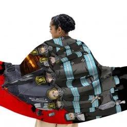 Mily Fire Force Throw Blanket Lifestyle