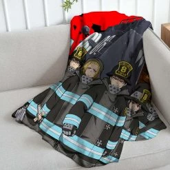 Mily Fire Force Throw Blanket Lifestyle