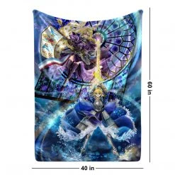 Mily Fate Jeanne DArc And Saber Throw Blanket