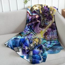 Mily Fate Jeanne DArc And Saber Throw Blanket