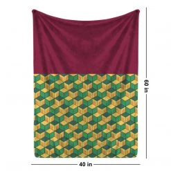 Mily Demon Slayer Giyu Haori Throw Blanket Lifestyle
