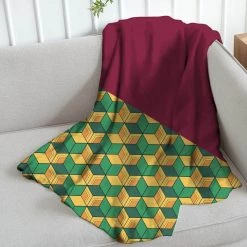 Mily Demon Slayer Giyu Haori Throw Blanket Lifestyle