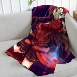 Mily Fate Jeanne Rin Tohsaka Throw Blanket
