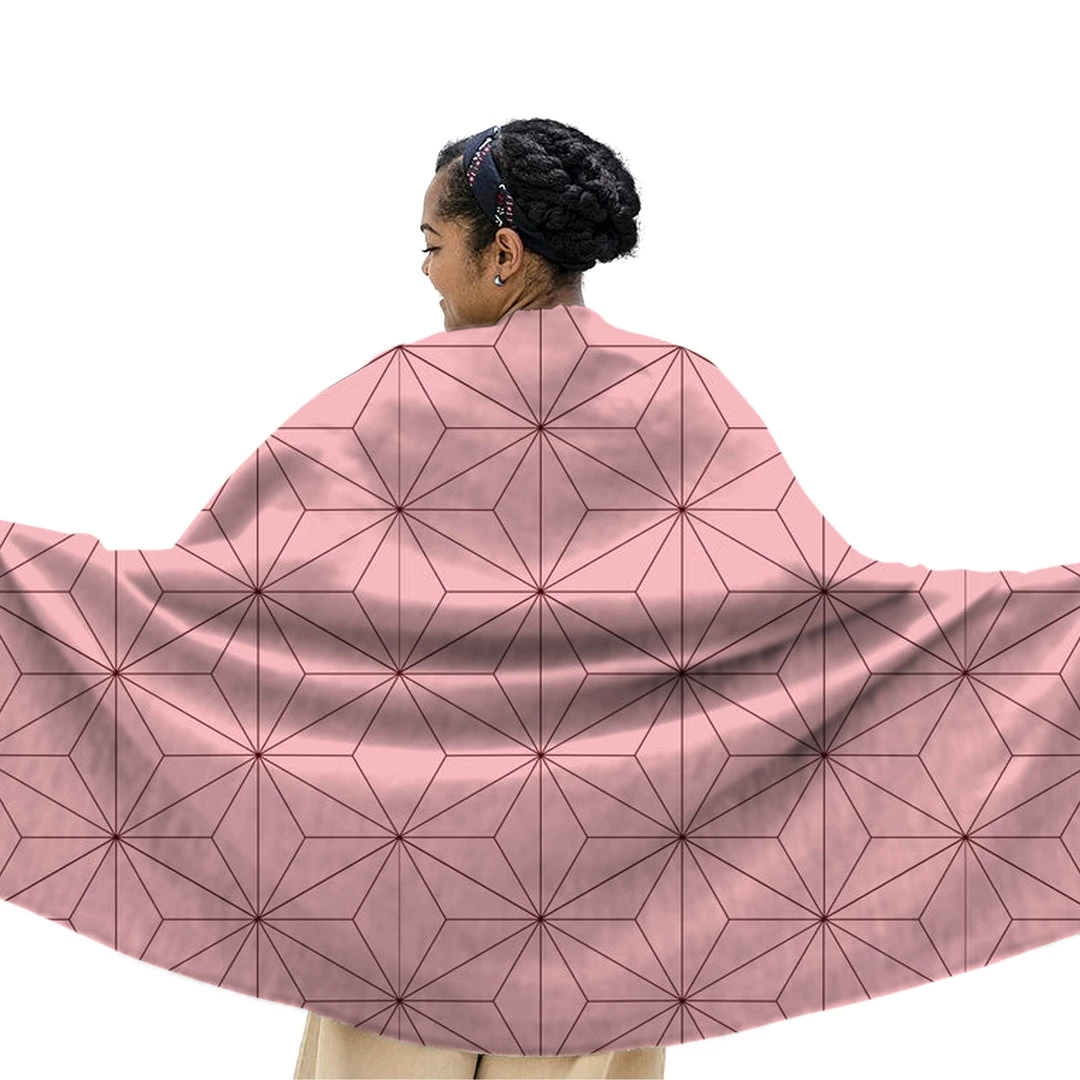 Mily Demon Slayer Nezuko Haori Throw Blanket 5 Mily Demon Slayer Nezuko Haori Throw Blanket