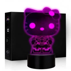 Mily Figures My Hero Academia Hello Kitty As All Might Acrylic LED Lamp