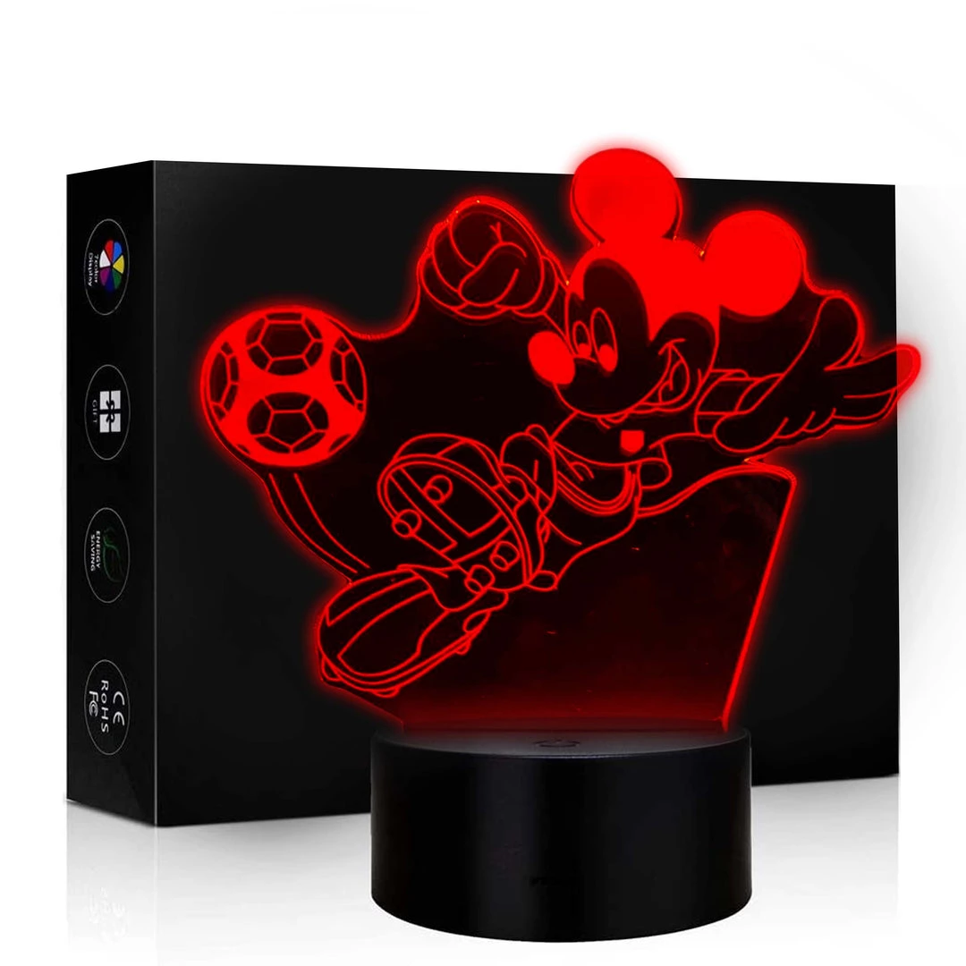 Mily Disney Mickey Mouse W/ Balloons Acrylic LED Lamp 3 Mily Disney Mickey Mouse W/ Balloons Acrylic LED Lamp