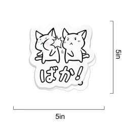 Mily Home Décor Cat Baka Sticker