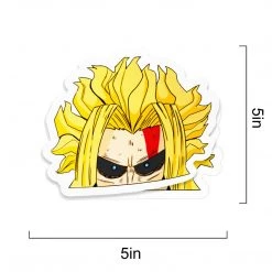 Mily Home Décor My Hero Academia All Might Weakened Peeker Sticker