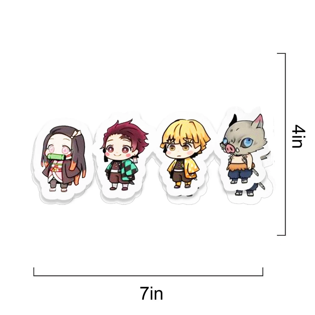 Mily Demon Slayer Chibi Characters Sticker Home Décor 4 Mily Demon Slayer Chibi Characters Sticker Home Décor