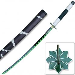 Mily Accessories 32-in Demon Slayer Sanemi Nichirin Blade Wooden Cosplay Weapon