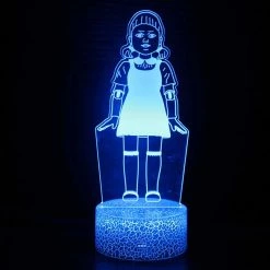 Mily Squid Game Doll Acrylic LED Lamp