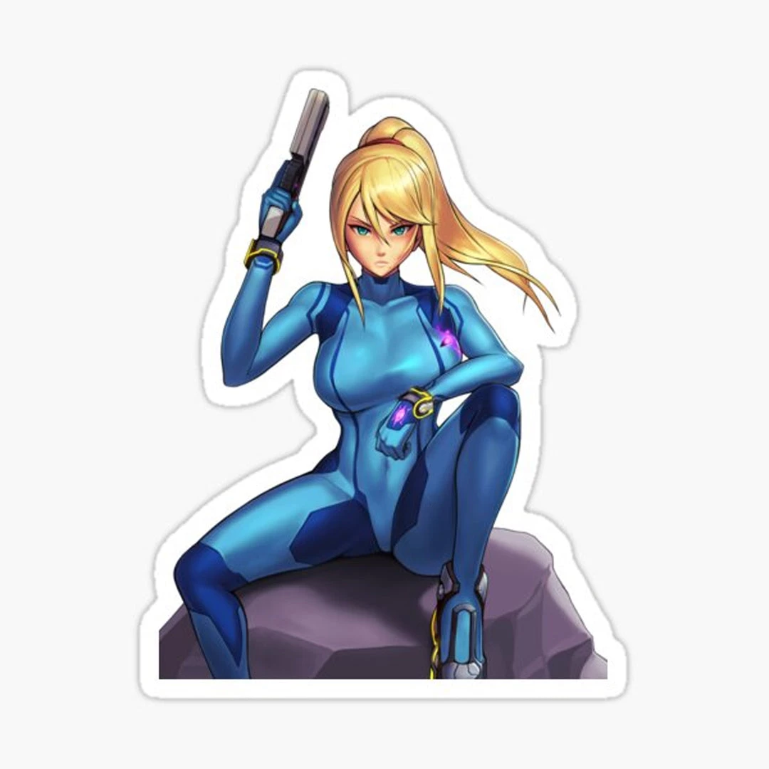 Mily Home Décor Metroid Zero Suit Samus Sticker 3 Mily Home Décor Metroid Zero Suit Samus Sticker