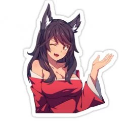 Mily League Of Legends Ahri Sticker Home Décor