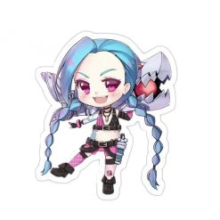 Mily Home Décor League Of Legends Chibi Jinx Sticker