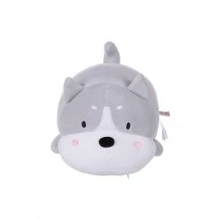 Mily Accessories 20-in Laying Gray Shiba Plush