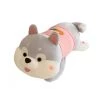 Mily Accessories Gray Shiba 18-in Laying Plush