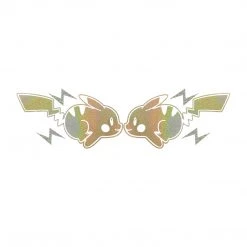 Mily Home Décor Pokemon Double Pikachu Reflective Sticker