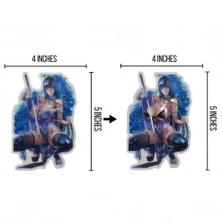 Mily Home Décor Naruto: Shippuden Hinata Hyuga Lenticular Sticker