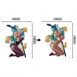 Mily Dragon Ball Bulma Bunny Lenticular Sticker