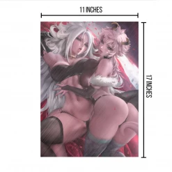 Mily Dragon Ball X My Hero Academia Android 21 & Mina Ashido Pin Up