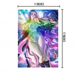 Mily Demon Slayer Nezuko Kamado Pin Up "11 X 17" Metallic Glossy Art Print Lifestyle