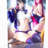 Mily Overwatch × League Of Legends Academy D.va & Ahri "11 X 17" Lenticular 3D Art Print Lifestyle 1 Mily Overwatch × League Of Legends Academy D.va & Ahri "11 X 17" Lenticular 3D Art Print Lifestyle
