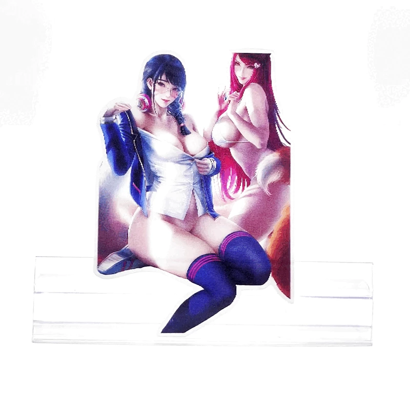 Mily Home Décor Overwatch × League Of Legends Academy D.va & Ahri Lenticular Sticker 3 Mily Home Décor Overwatch × League Of Legends Academy D.va & Ahri Lenticular Sticker