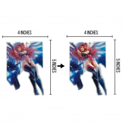 Mily League Of Legends Gun Goddess Miss Fortune Lenticular Sticker