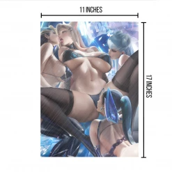 Mily League Of Legends KDA All Out Pin Up "11 X 17" Aluminum Art Print Lifestyle 8 Mily League Of Legends KDA All Out Pin Up