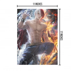 Mily My Hero Academia Shoto Todoroki Pin Up "11 X 17" Aluminum Art Print 8 Mily My Hero Academia Shoto Todoroki Pin Up
