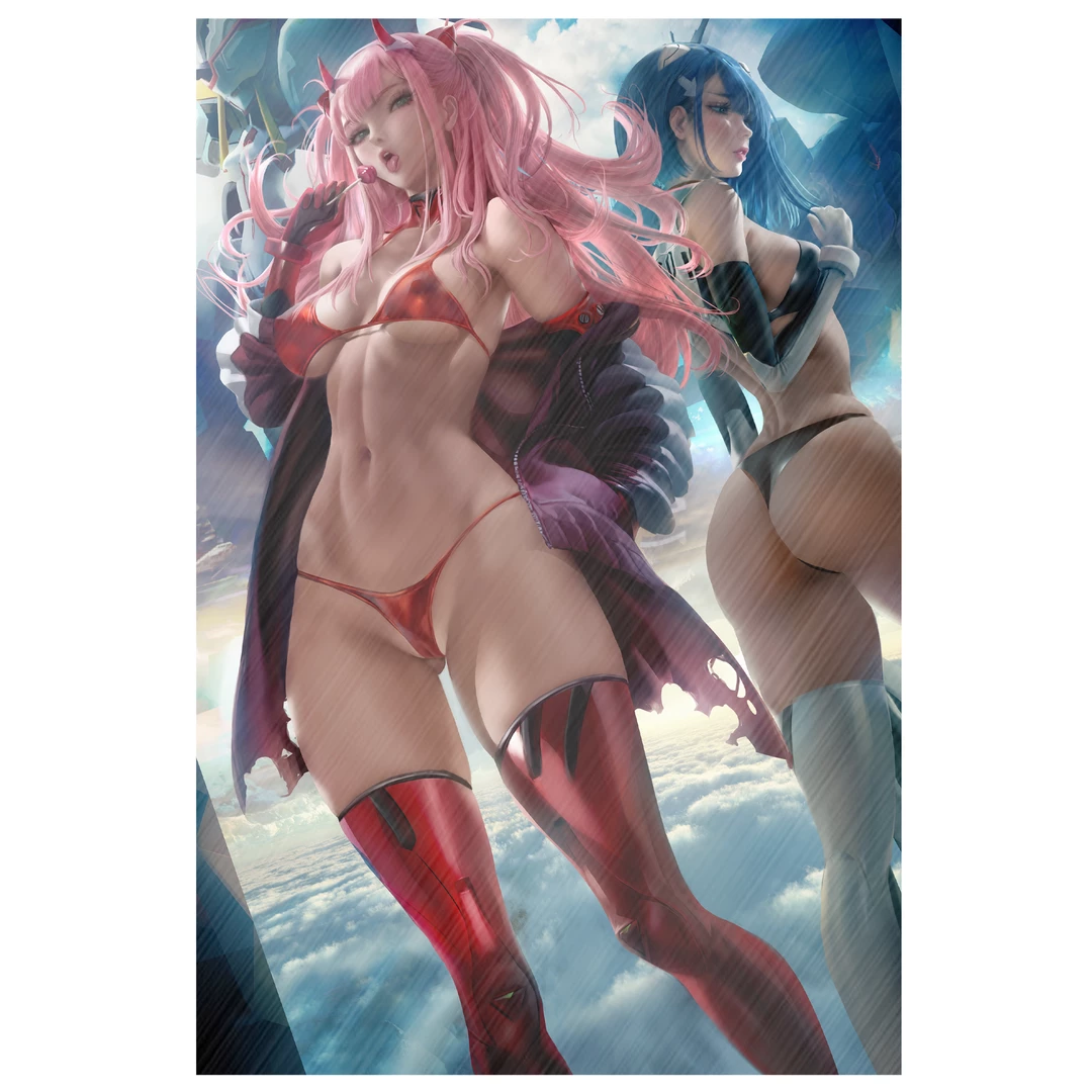 Mily Lifestyle Darling In The FranXX × Evangelion Zero Two & Ichigo "11 X 17" Aluminum Art Print 3 Mily Lifestyle Darling In The FranXX × Evangelion Zero Two & Ichigo "11 X 17" Aluminum Art Print