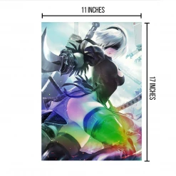 Mily NieR:Automata 2B Pin Up "11 X 17" Metallic Glossy Art Print