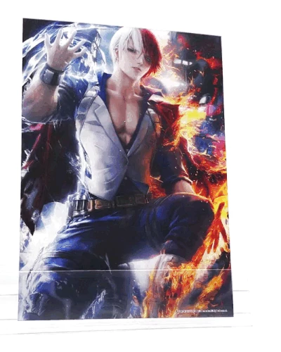 Mily My Hero Academia Shoto Todoroki "5 X 7" Lenticular 3D Art Print 3 Mily My Hero Academia Shoto Todoroki "5 X 7" Lenticular 3D Art Print