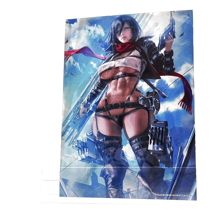 Mily Lifestyle Attack On Titan Mikasa Ackerman "5 X 7" Lenticular 3D Art Print 3 Mily Lifestyle Attack On Titan Mikasa Ackerman "5 X 7" Lenticular 3D Art Print