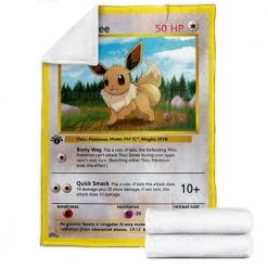 Mily Pokemon Thicc Eevee Throw Blanket