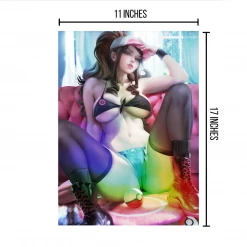 Mily Lifestyle Pokemon Hilda Pin Up Ver. 2 "11 X 17" Metallic Glossy Art Print