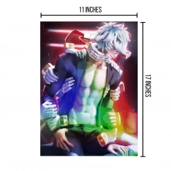 Mily My Hero Academia Shigaraki Pin Up "11 X 17" Metallic Glossy Art Print Lifestyle