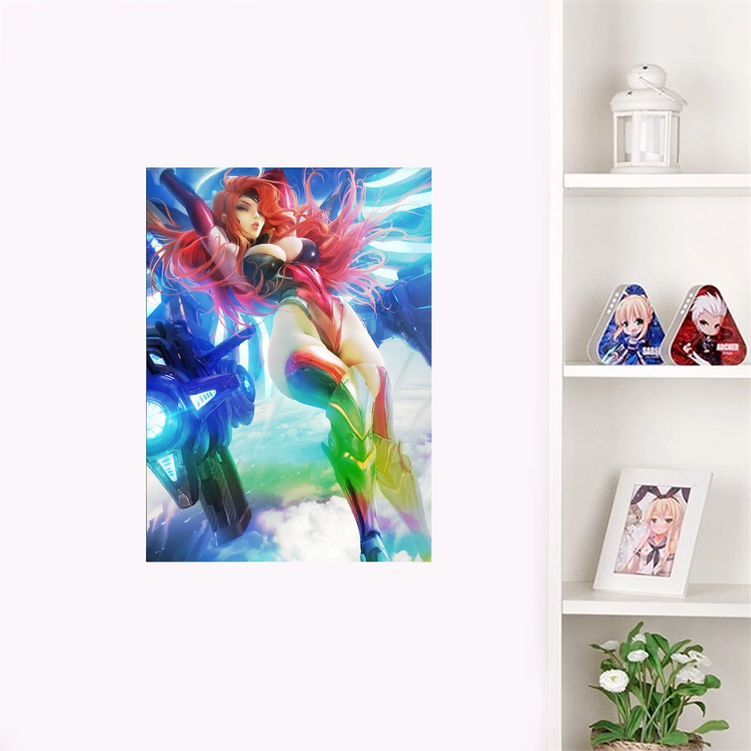 Mily League Of Legends Gun Goddess Miss Fortune Pin Up "5 X 7" Metallic Glossy Art Print Lifestyle 5 Mily League Of Legends Gun Goddess Miss Fortune Pin Up "5 X 7" Metallic Glossy Art Print Lifestyle