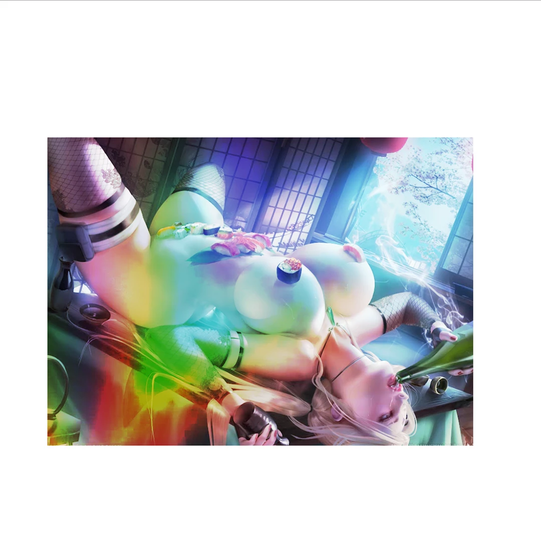 Mily Lifestyle Naruto: Shippuden Tsunade Wild Night "5 X 7" Metallic Glossy Art Print Ver. 2 3 Mily Lifestyle Naruto: Shippuden Tsunade Wild Night "5 X 7" Metallic Glossy Art Print Ver. 2