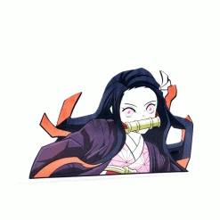 Mily Home Décor Demon Slayer Nezuko Fighting Pose Lenticular Sticker