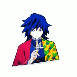 Mily Demon Slayer Giyu Lenticular Sticker Home Décor
