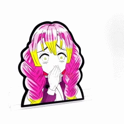 Mily Demon Slayer Mitsuri Sakura Mochi Lenticular Sticker Home Décor 7 Mily Demon Slayer Mitsuri Sakura Mochi Lenticular Sticker Home Décor