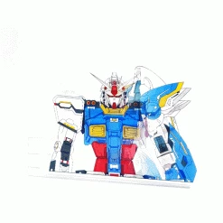 Mily Mobile Suit Gundam Lenticular Sticker Home Décor